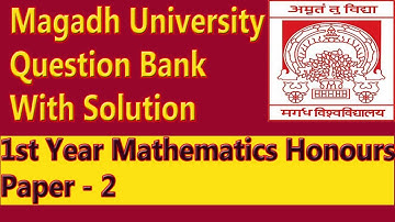 Magadh university BSC Part - 1 Previous Year Question Bank And Solution | Dev Kumar | Jesi Dev Civil
