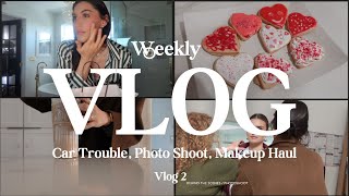 Weekly Vlog- Photo Shoot Car Trouble New Makeup- Weekly Vlog 2