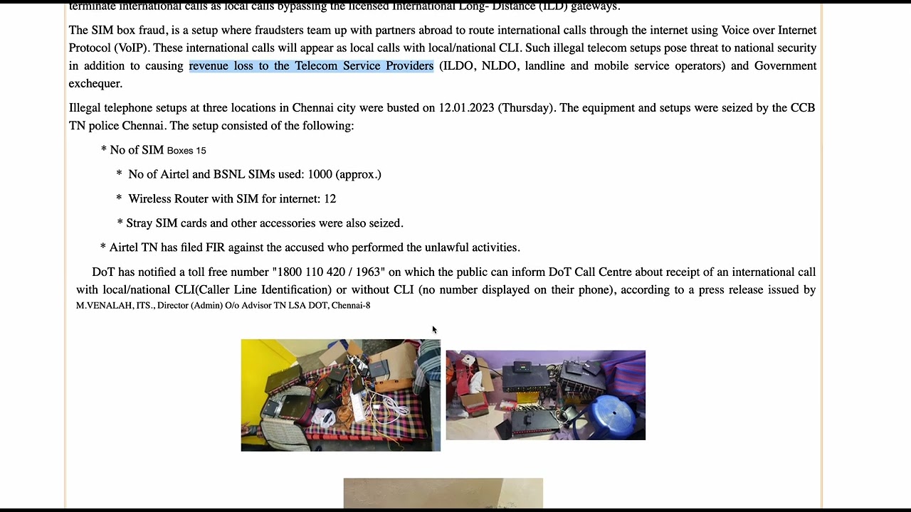 Investigation Series : SIM Box (Case Study)