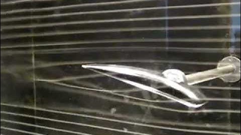 Wing tip vortex formation in smoke tunnel over 3D wing tip