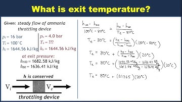 Example: Throttling device as open system energy and mass conservation