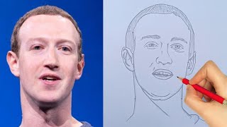 Art Tutorial How To Draw Mark Zuckerberg