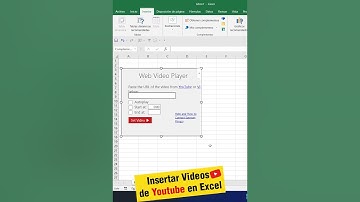 Como Insertar Video de Youtube en una Hoja de Excel - Insertar Video en Excel