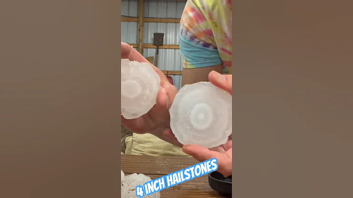 What’s Inside Huge Hailstones! #fun #indiana #america #usa #weather #storm #science #hail #inside