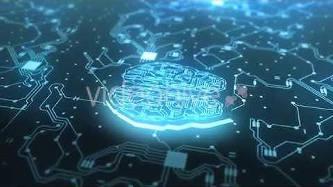 Digital Brain Artificial Intelligence Network Connection 03