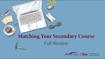 5. Matching Your Secondary Course - Full Review