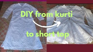 Short Top From Old Kurti