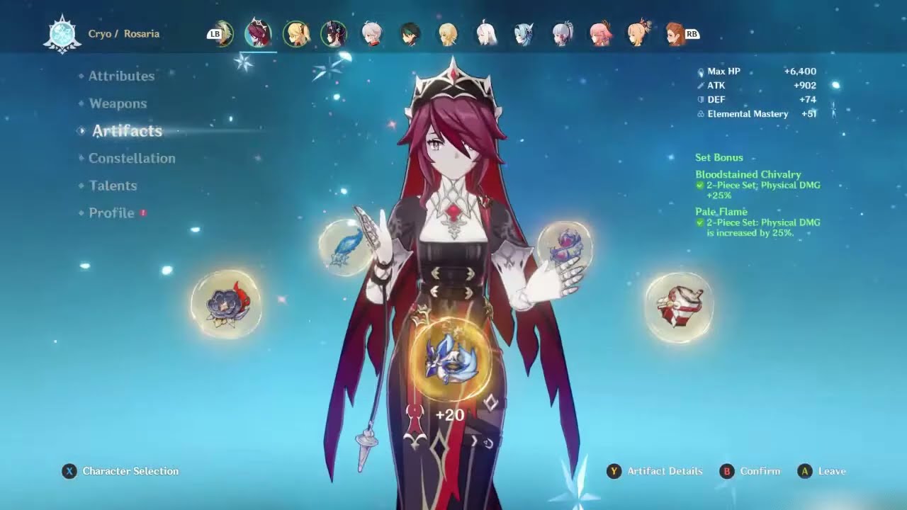 C6 Physical DPS rosaria with C6 yunjin Damage Test __ ATK SPD _ 22_ __ Genshin impact