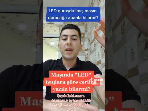 Maşında LED işıqlarına