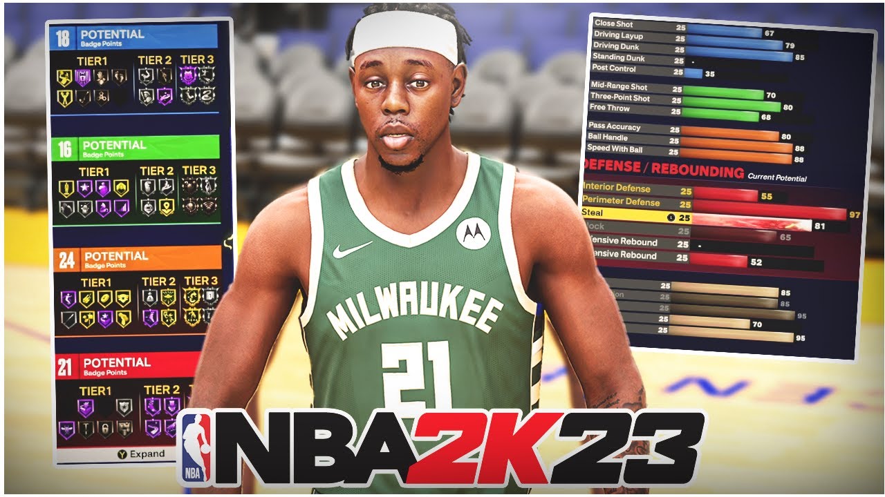 NBA 2k23 Small PG Build 2 Way Shot Creator Lockdown Build YouTube