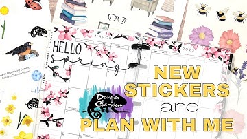PLAN WITH ME - MINI HAPPY PLANNER - MARCH MONTHLY SPREAD - DESIGNER CHAMELEON HAUL UNBOXING
