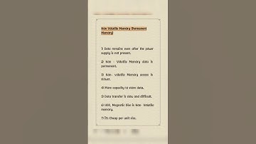 Non-Volatile Memory kya hai ❓❓ #shorts #shortsvideo #ytshorts #computer #follow #like