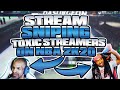 I stream sniped famous streamers with NO BADGES and this happened... *IT GOT TOXIC* NBA 2K20