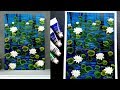 How to paint waterlily | easy acrylic painting tutorials | POND | Reflection