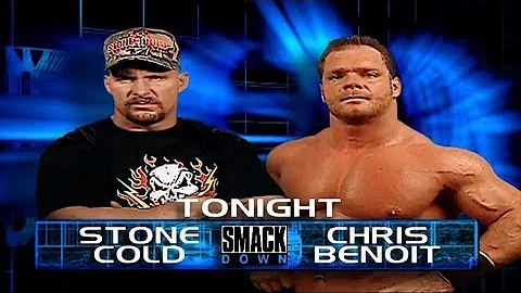 WWF SMACKDOWN |  "Stone Cold" Steve Austin Vs. Chris Benoit - Triple H At Ringside