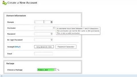 Create New Web Hosting account by WHM (Web Host Manager)