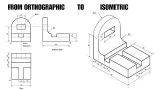 TD - More Examples on Conversion From Orthographic Into Isometric (Part 2) ‎@derickfrederickTD  