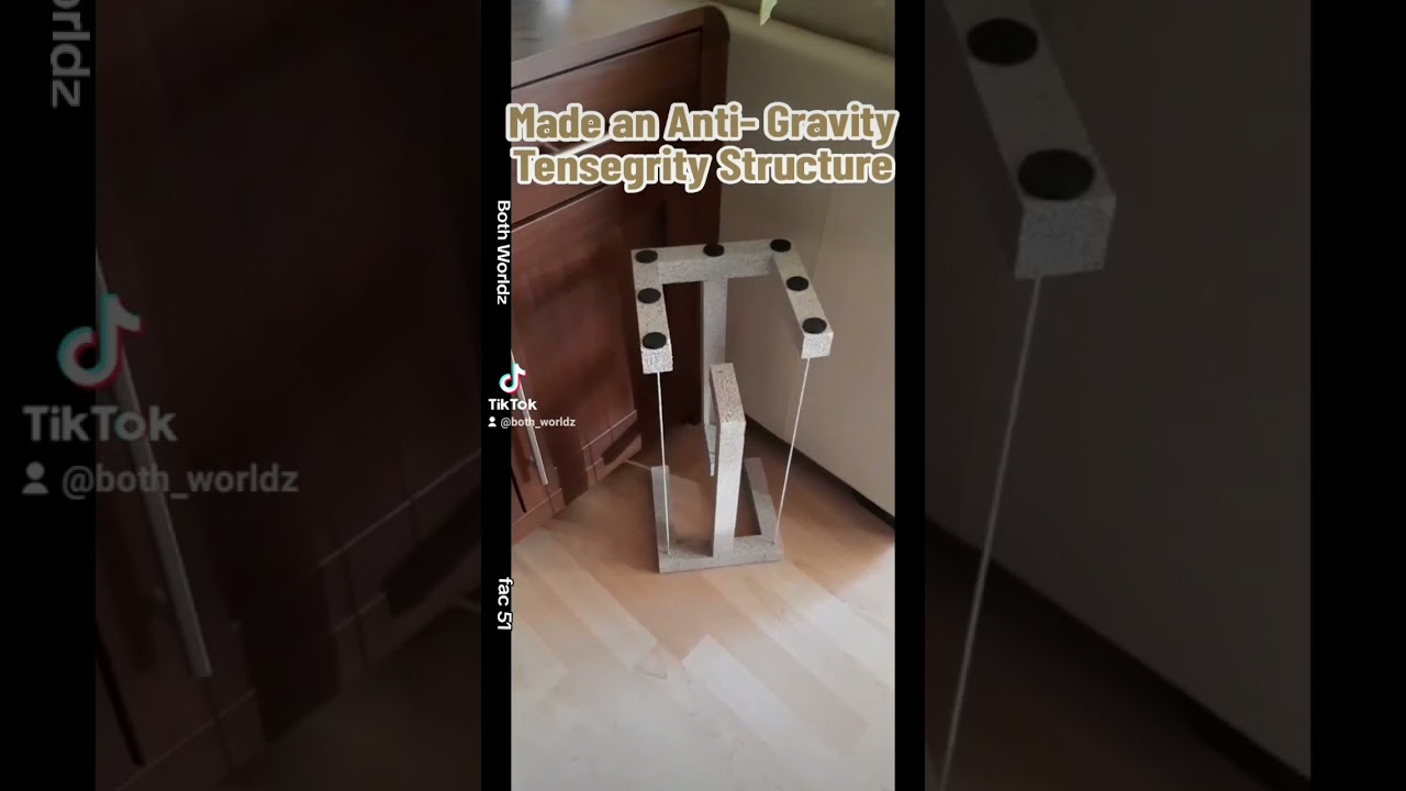 Tensegrity Structure - Made my own Anti-Gravity illusion. 