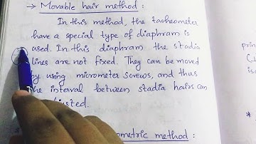 Surveying ll  Module 3 Tacheometric method