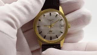 Orologio da polso vintage Longines Ultrachron automatico in oro 18k, anni  70 - YouTube