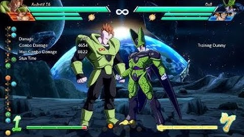 Dragonball Fighterz: Android 16 Meterless BnB into Hard Knockdown with Vegeta