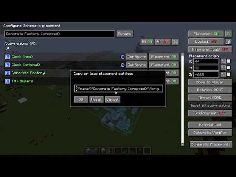 Litematica - Placement settings copy & paste