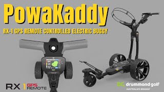 New PowaKaddy RX1 GPS Remote Electric Golf Buggy  Available from Drummond Golf
