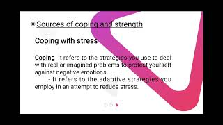 Understanding The Self (module 9) Stress and response