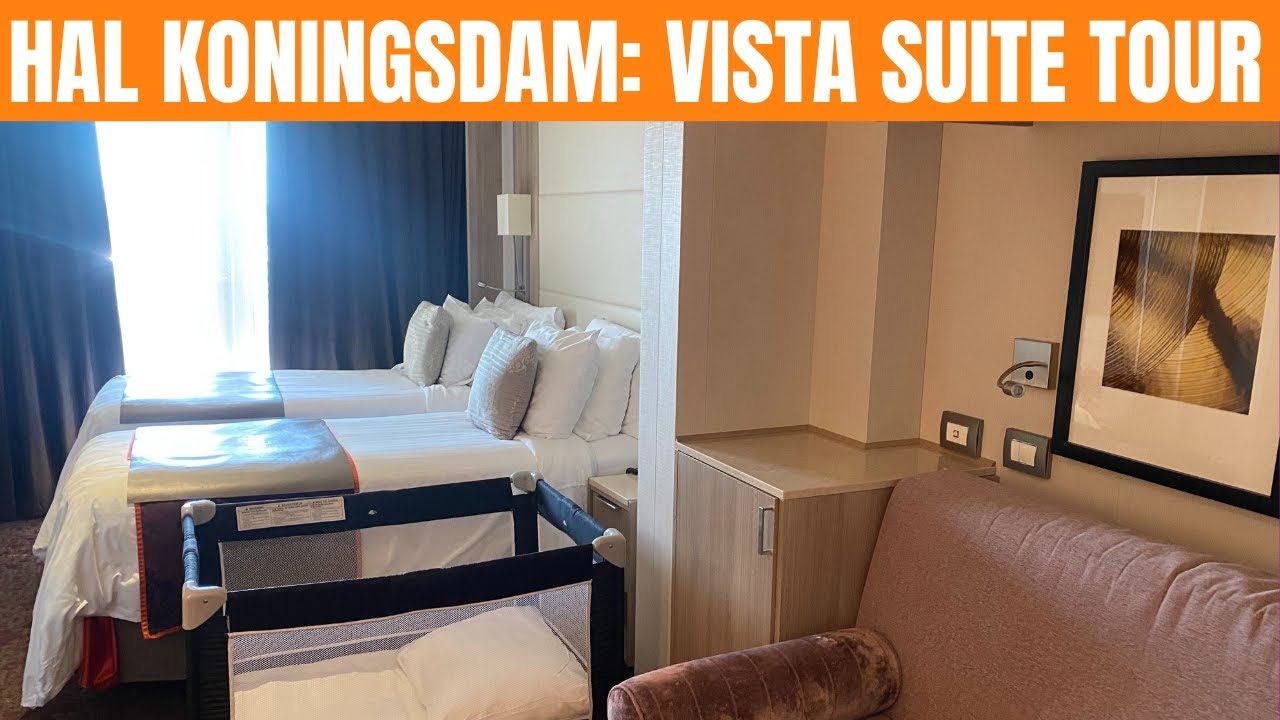 HAL  Koningsdam | Vista Suite Full Walktrhough Tour | Is It Worth the Upgrade?