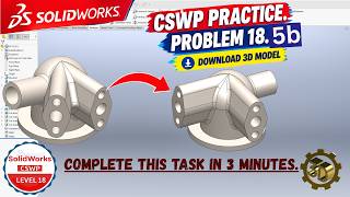 SolidWorks tutorial | 3D modeling | SolidWorks Practice | CSWA & CSWP