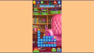 Kitty Scramble: Word Stacks (Venice) Level 81 to 85 Full HD|| By Clever App Pte. Ltd screenshot 2