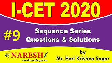 Sequence Series Questions and Solutions | ICET 2020 Exam Preparation plan and Syllabus - #9