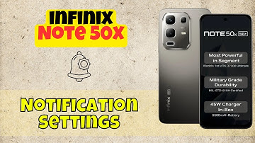 infinix Note 50x Notification Settings | Turn App Notifications On or Off