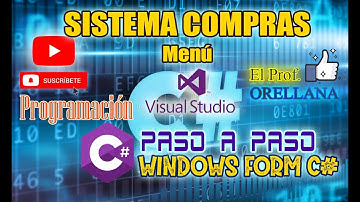SISTEMA COMPRAS - VÍDEO 2- Windows Form C# - Visual Studio 2012