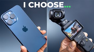 DJI Osmo Pocket 3 vs iPhone 15 Pro Max. I choose...