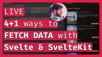 4+1 ways to fetch data with SvelteKit (ft. PocketBase) client-side, SSR, BFF 🛜 LIVE Coding & Chill 🔴