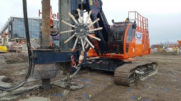 NCB FD200 installing full displacement piles in London