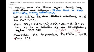 Linear Algebra 5.5 - Linear Systems as Matrix Equations (2 of 3)