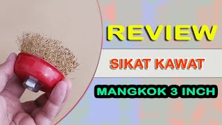 A170 Sikat Kawat Mangkok 3 inch Kuning Cup Brush Gerinda