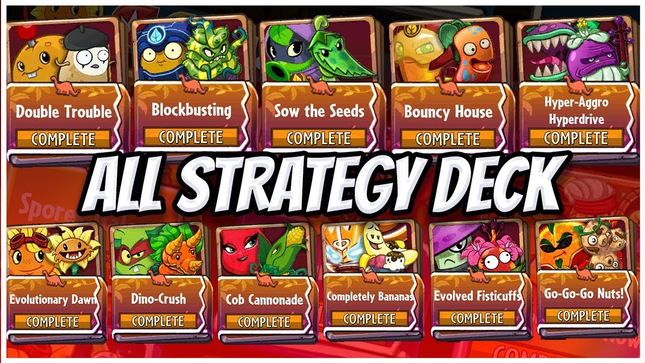 ALL Plant Heroes Strategy Deck - Colossal Fossils (Set 3) -  Plants Vs Zombies Heroes Gameplay