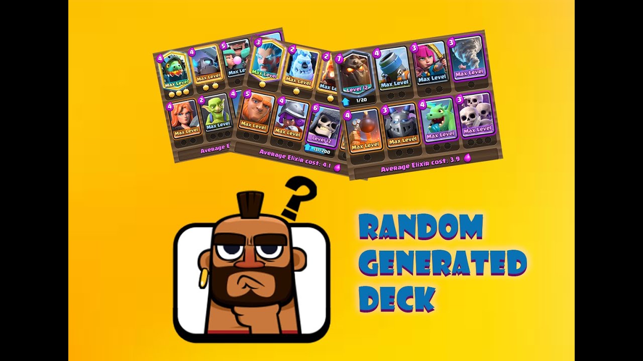 I LET THE RANDOM NUMBER GENERATOR CREATE A DECK FOR