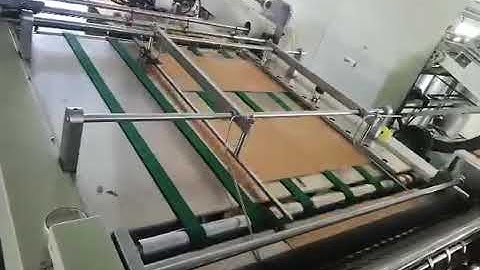 Semi-automatic paper bag machine Paste machine operation video