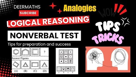 53: Non Verbal Analogies Explained DeerMaths #analogy #maths