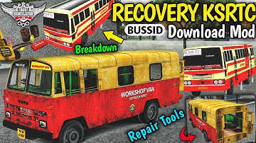 New KSRTC RECOVERY BUS For Bus Simulator Indonesia | Free Mod | New Bus Mod For Bussid | #bussidmods