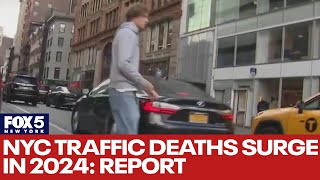 NYC traffic deaths surge in 2024: Report