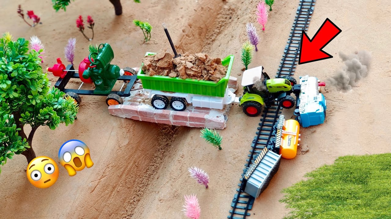 Diy mini tractor accident with train | Part- 2 | Science Project @KeepVilla | Tech Creators