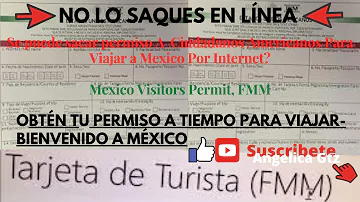 ¿Necesito una tarjeta de turista para México?