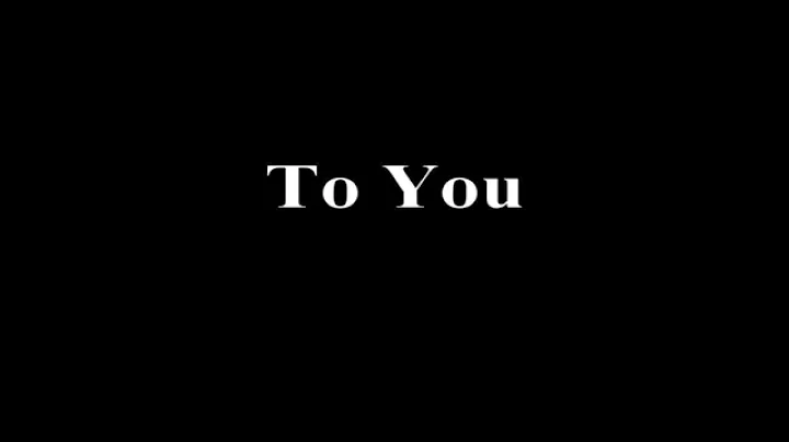 To You - Sara Cyr