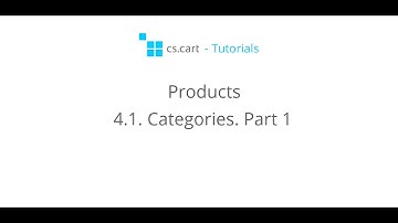 CS-Cart Tutorials. Online Shop Products - Categories. Part 1