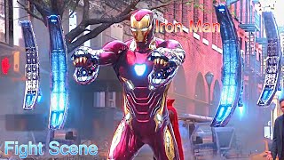 AVENGERS INFINITY WAR   Battle in New York  IRON MAN vs BLACK ORDER Movie HD Clip
